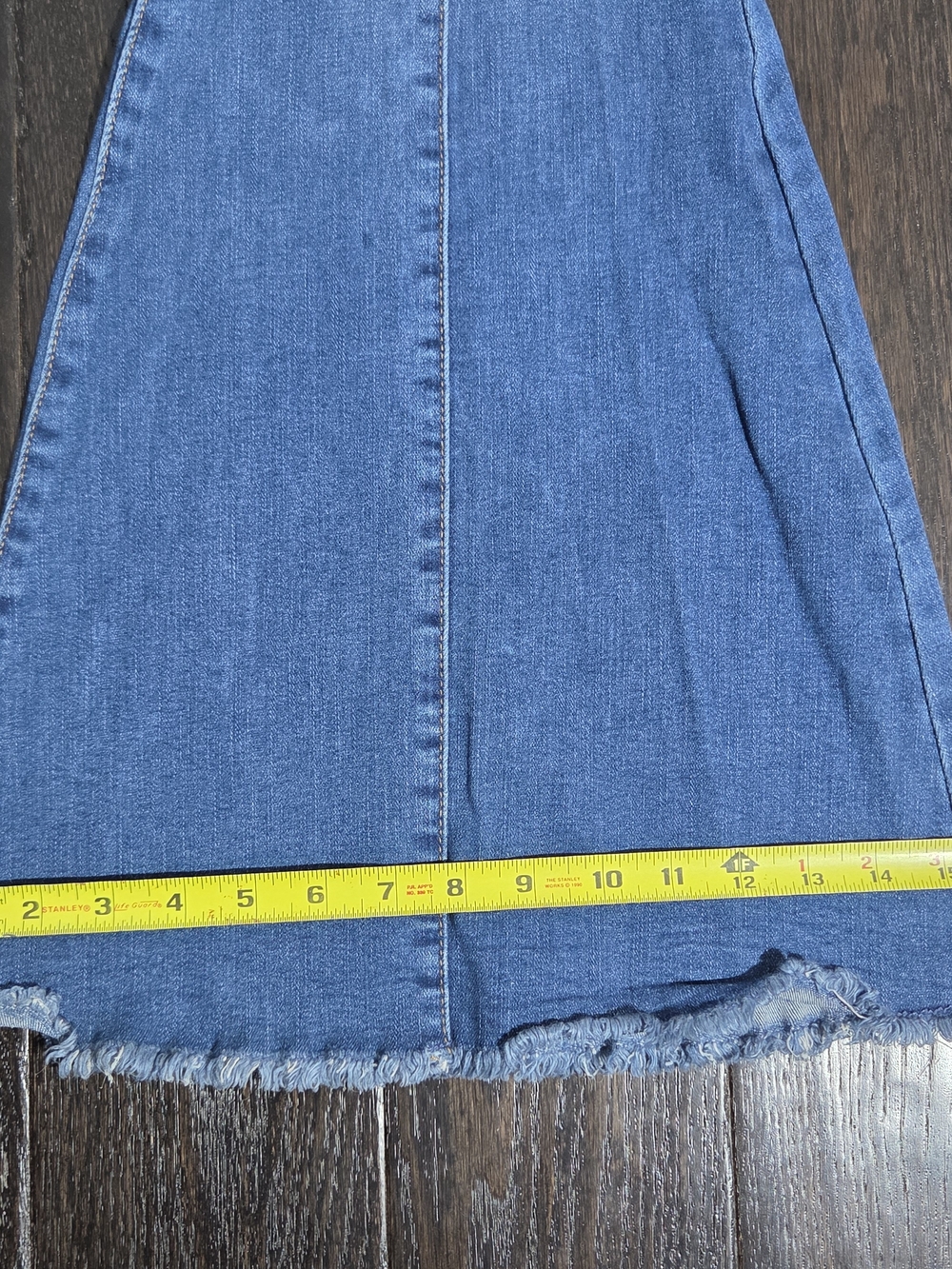 Judy Blue Women's Stretch Denim Jeans Super Flare Legs 13/31 Rough Hem - Picture 9 of 13